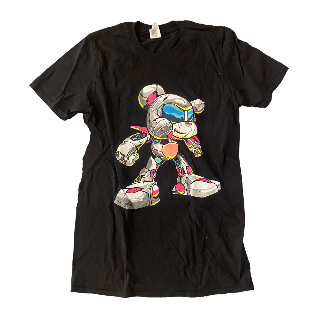 Young Dumb Thrills Robot Bear Tour Tee