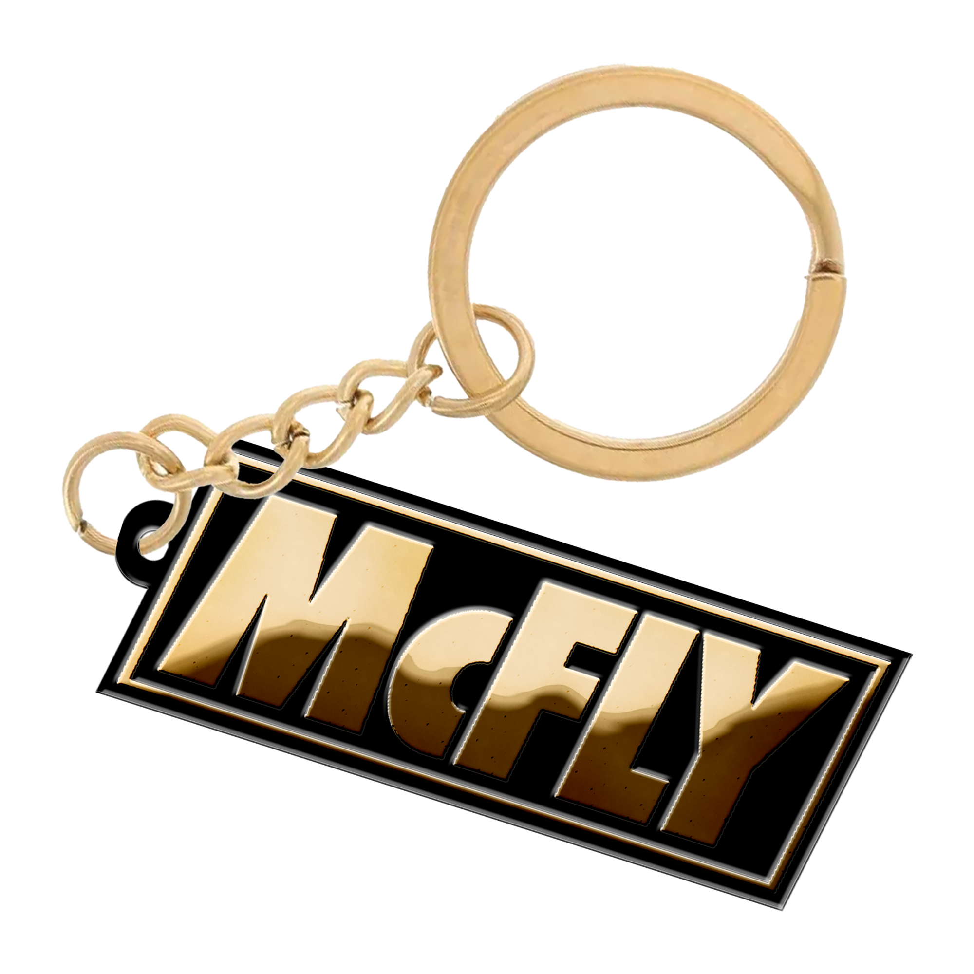 McFly Gold Keyring
