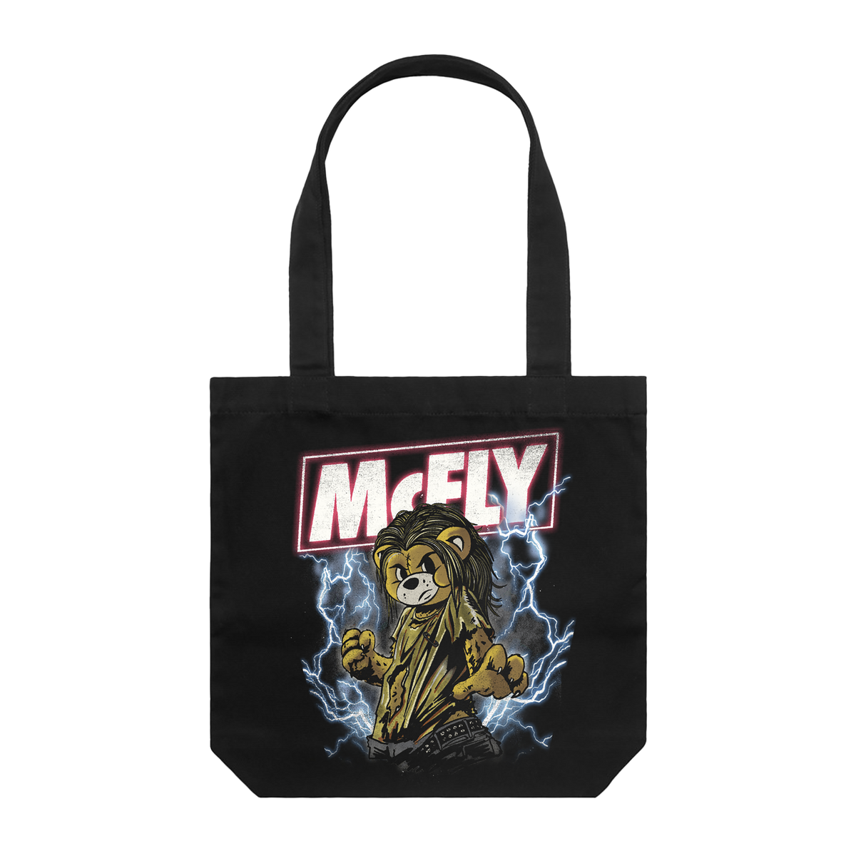Lightening Bear | Black Tote Bag